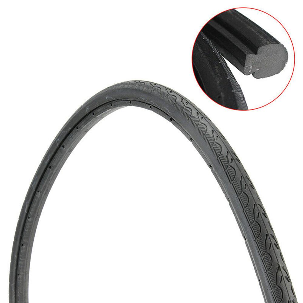 700x23C Bicycle Tire Road Fixed Gear Urban Bike Tubeless Vacuum Tyre 26 Inch Dead Speed Solid Tire Stability Bicycle Accessories: Black