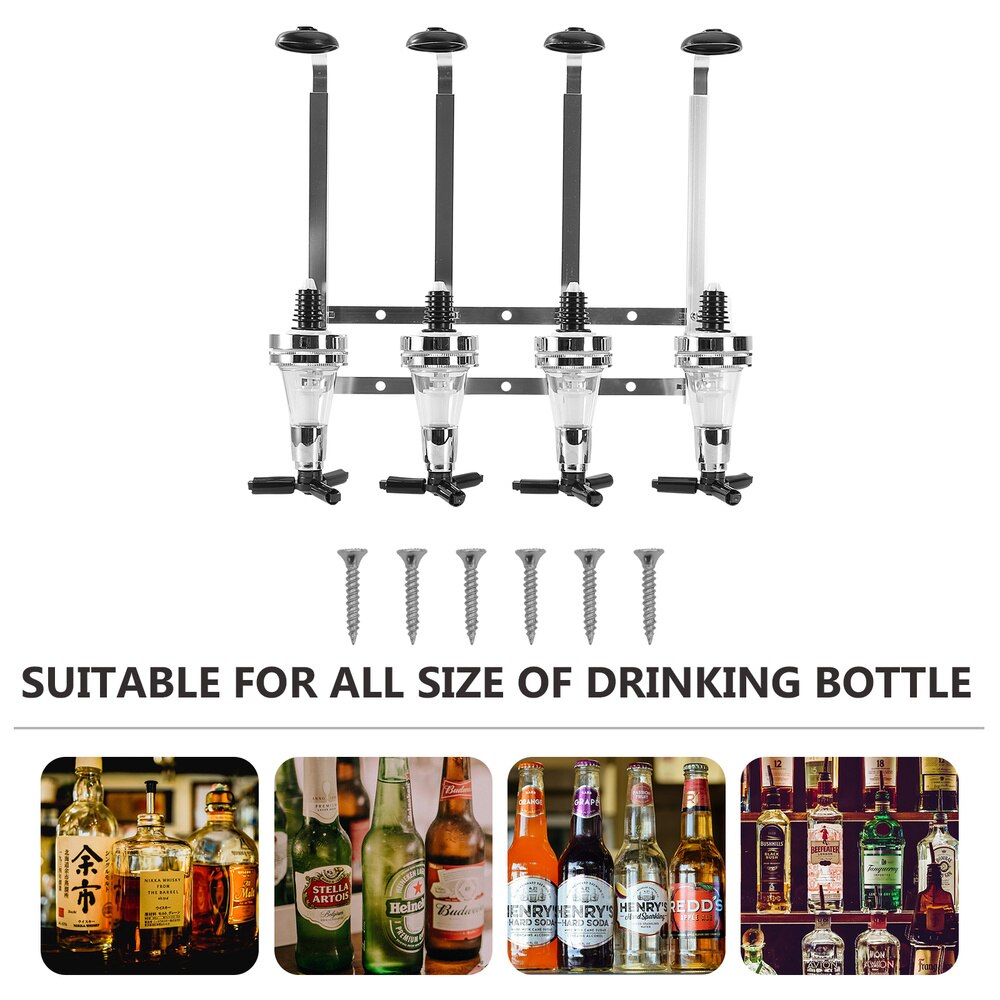 Wijn Dispenser Machine Wall Mounted 4-Station Drank Drinken Schenker Thuis Bar Gereedschap Voor Bier Soda Coke Fizzy Soda