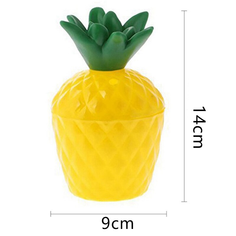 6 stk plastik ananas drikke kop tropisk kop strand hawaii festdekoration