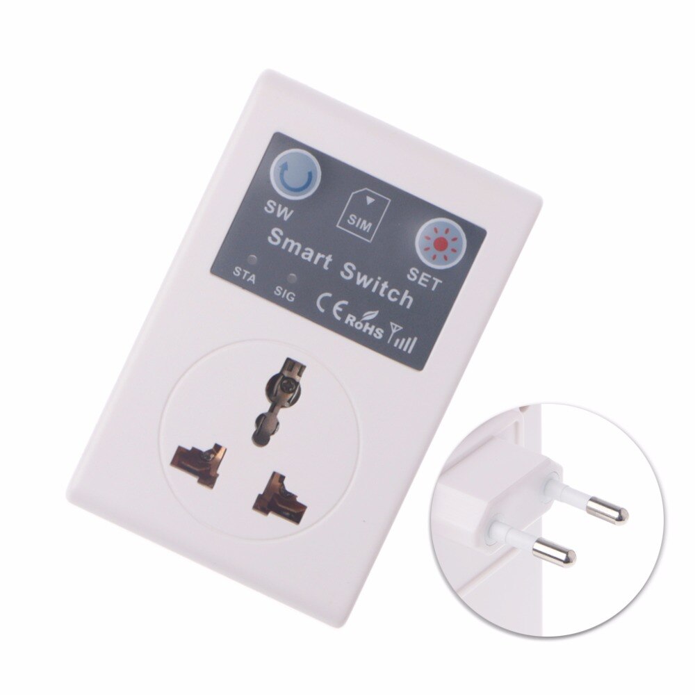 EU/UK 220V Phone RC Remote Wireless Control Smart Switch GSM Socket Power Plug Remote socket