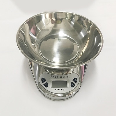 electronic stainless steel kitchen scale weight 5kg/1g electronic portable stainless steel bowl scale baking scale