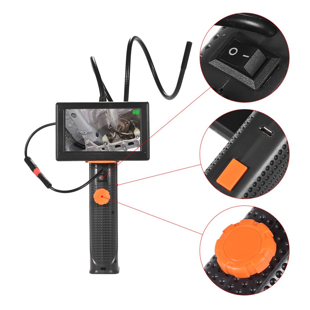 Digital LCD 4.3 Inch Screen Handheld Inspection Camera System Recording Endoscope Monitor Machine
