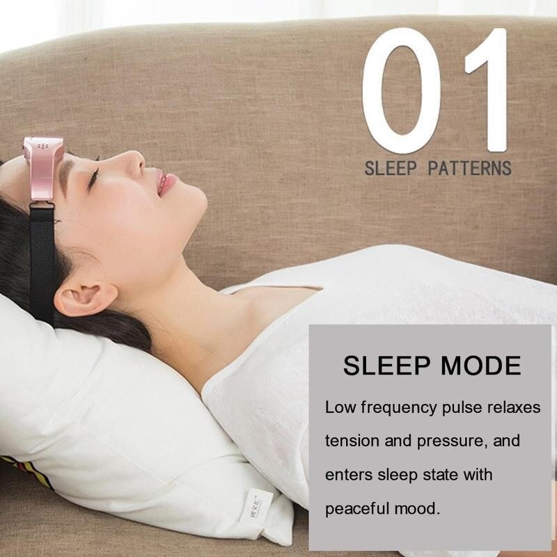 Elektrische Slaap Steun Head Massager Monitor Migraine Relief Slapeloosheid Therapie Release Stress Helpen Slapen Apparaat Hypnotische Apparaat
