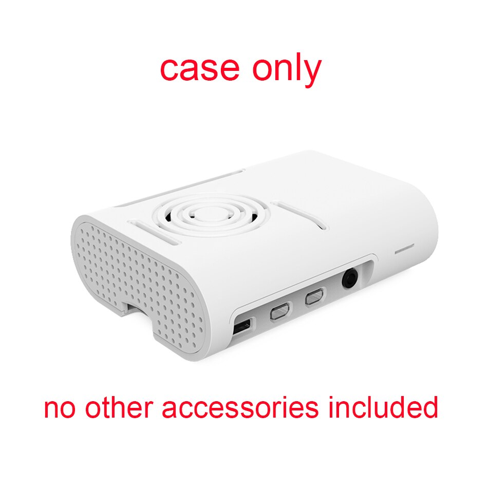Aokin raspberry  pi 4 fodral, raspberry  pi 3 b plus fodral som är kompatibelt med raspberry  pi 2b, pi 3b: Pi4 vita fodral