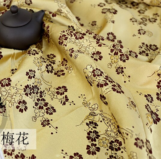 Czerwony kwiat tkanina robić diy naśladować jedwab brokatowy materiał adamaszek żakardowy meble tapicerowane tkanina patchworkowa szycia chusteczek 75*50cm