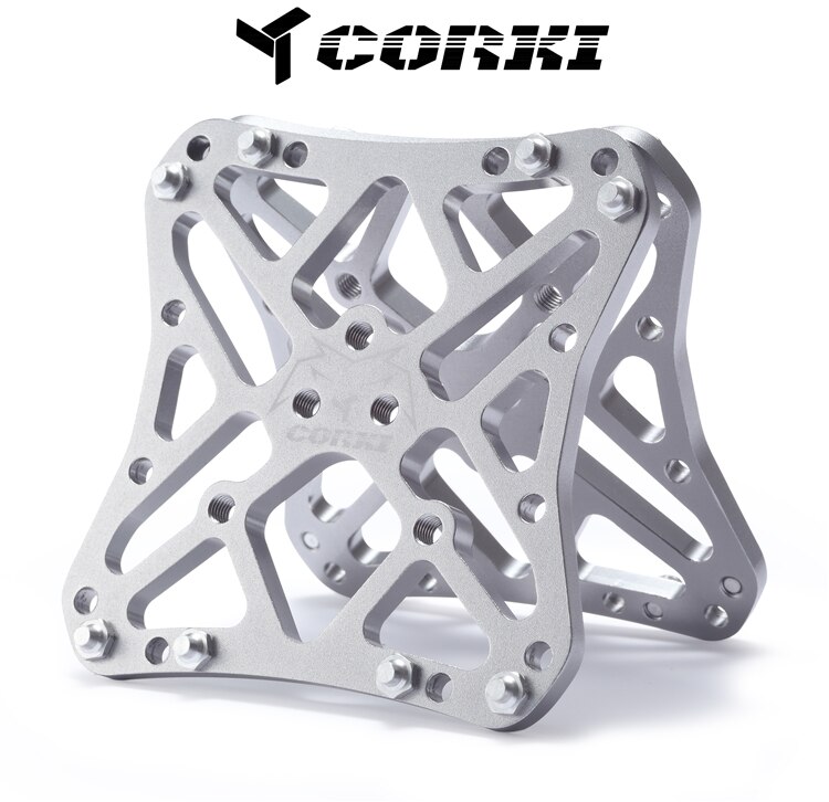 CORKI Bike Klikpedalen Platform Adapter Converteren Voor SPD SPD-SL Keo Snoep Universal Super Licht Fietsen Pedaal Adapter Plaat: Light Grey
