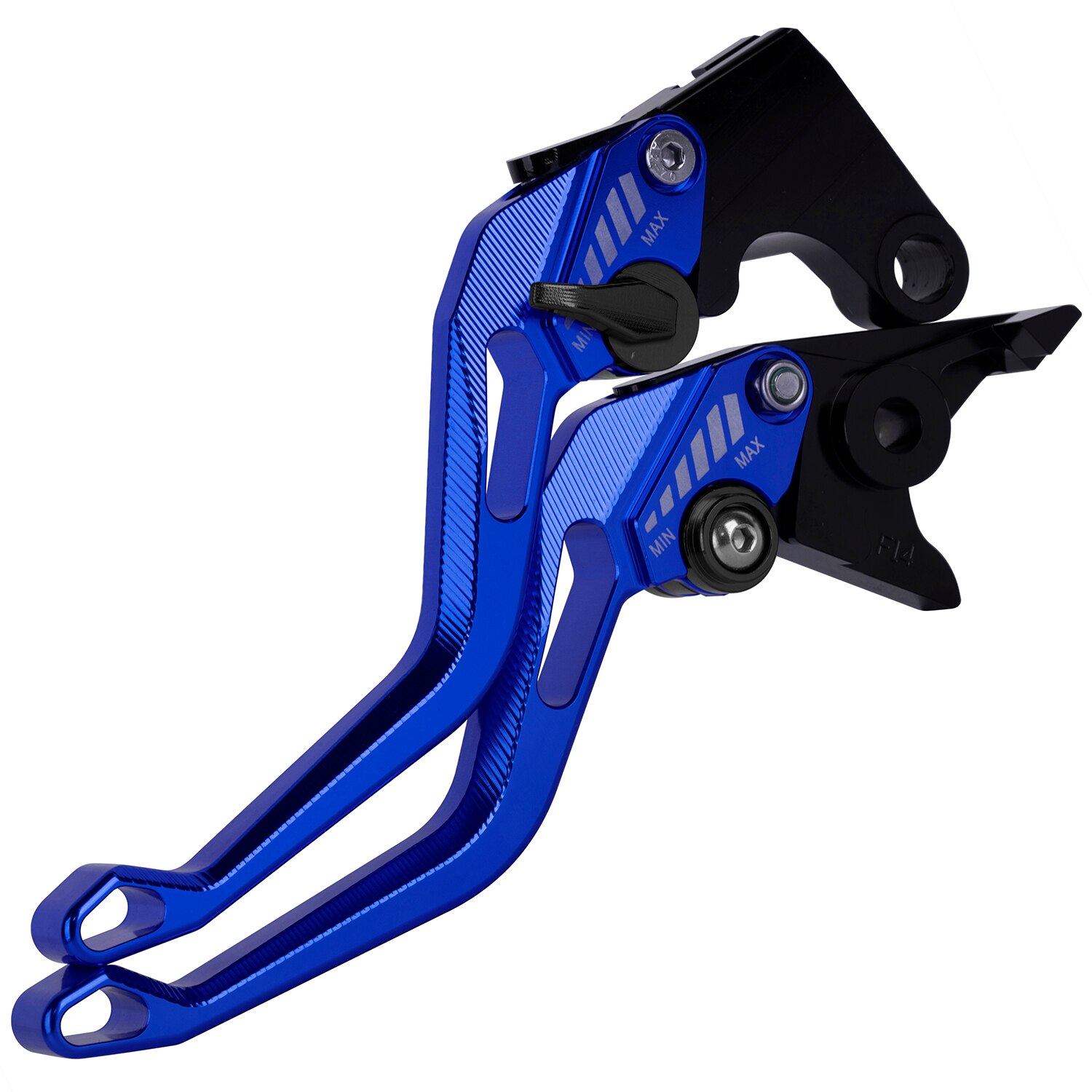 For Yamaha MT-09 Tracer/FJ09	MT-10	5D Short/Long Clutch Brake Levers Adjustable CNC Motorbike: 5D long blue