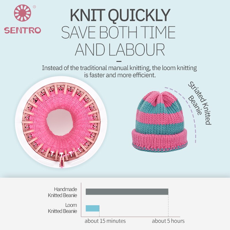 Automatic Knitting Machine Knitting Children's Hats Female Full-Automatic Vibrato Yarn Manual Diy Scarf Knitting Artifact