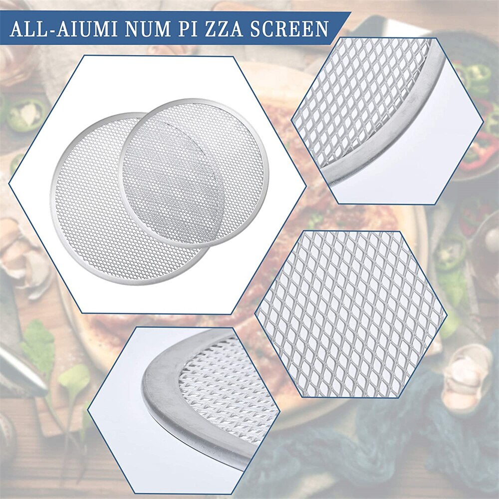 Sartenes antiadherentes de malla de aluminio para horno, bandeja para hornear pasteles, herramienta de pastelería, accesorios de cocina, 6/7/8/9/10 pulgadas