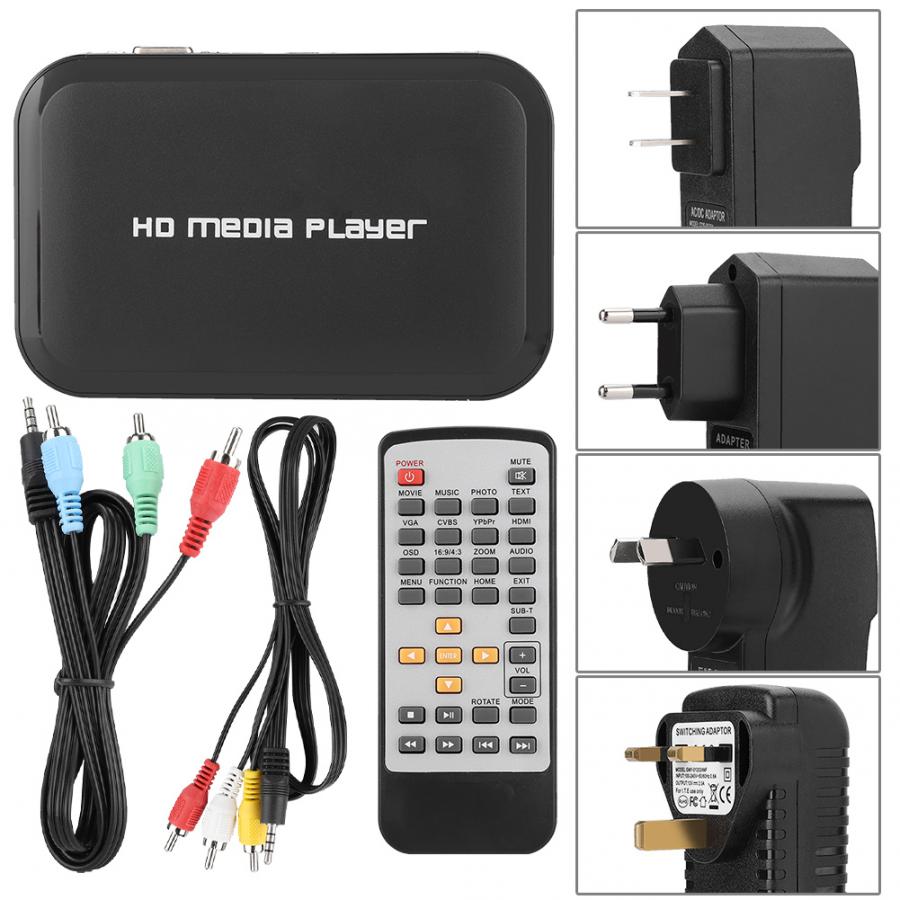 1080P Multimedia-Player Full HD Media Player AV VGA HDMI Schnittstellen für Ausstellung Hallen Hotels Werbung Unternehmen