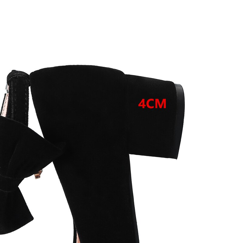 Nuove scarpe con fiocco primavera/autunno bambini ragazze tacchi alti abito nero scarpe da ballo in pelle studente bambino bambino traspirante bambini 04