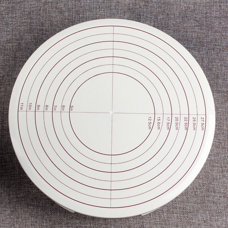 Birthday Cake Turntable Rotating Plastic Anti-Skid Cake Decor Turntable Cake Rotary Table Round Cake Stand Baking Tools