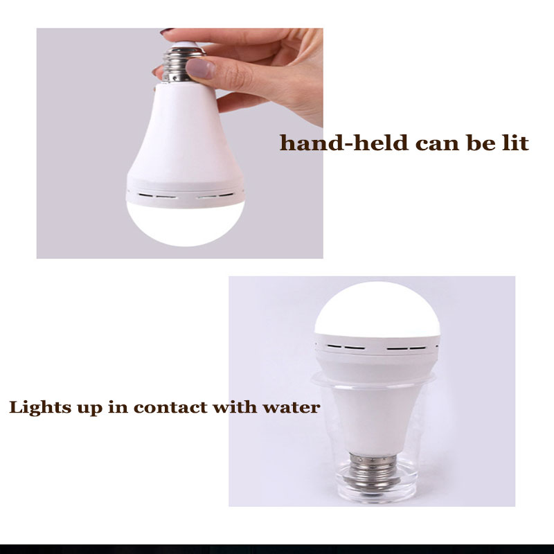 E27 oplaadbare noodlampen, 7w/9w/12w/15w ledlampen,  ac220v noodlampen voor buiten bij stroomuitval