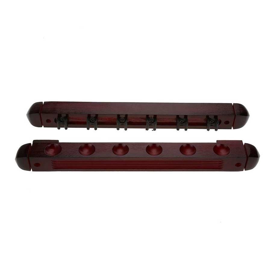 6 Wooden Billiard Rack Wall Mounted Rack Stick Billiard Accessories