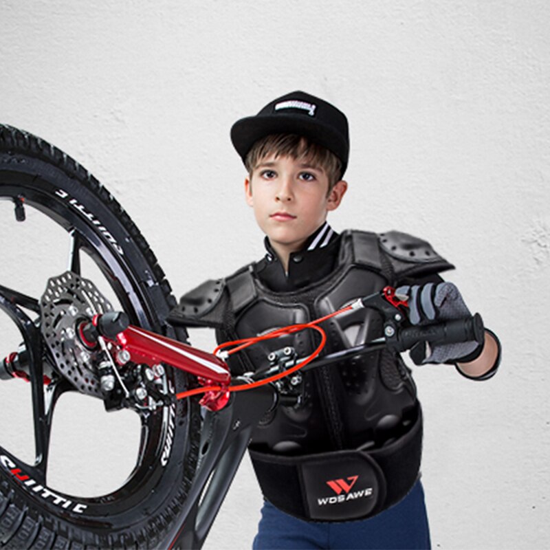 WOSAWE niños motocicleta Amour Protector de pecho espalda Spine soporte niños Body Protect Gear para Motocross Scooter Snowboard
