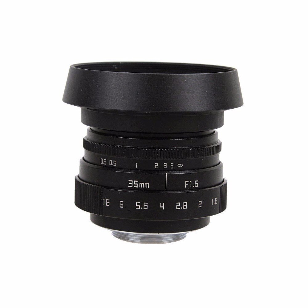 35mm F1.6 CCTV Lens C Mount Camera Lens + Paraluce per Olympus Panasonic Micro 4/3 M4/3 Camera Lens Mount