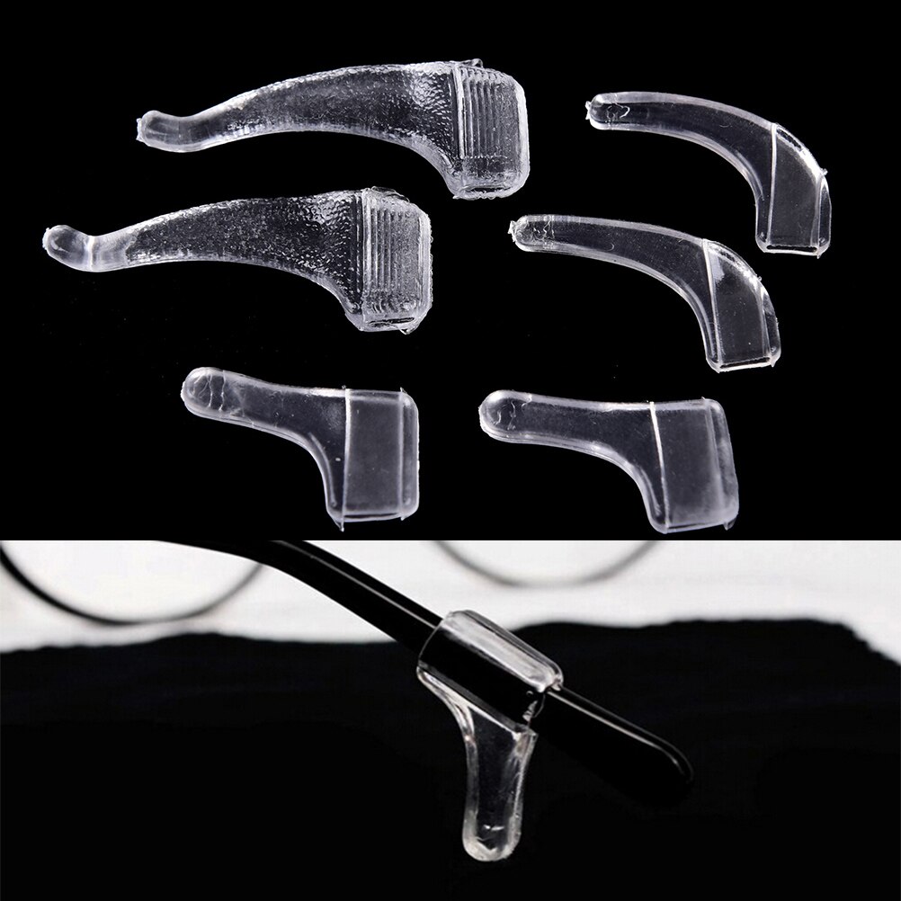 10 Paren/set Siliconen Oor Grip Haken Anti Slip Houder Voor Brillen Bril Oor Haken Tip Brillen Grip Eyewear Accessoires