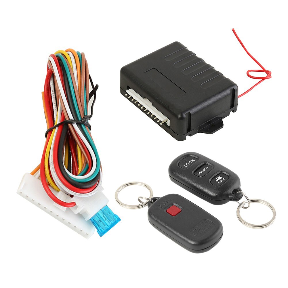 Universelle autoalarmsystemer bilfjernbetjening centraldørlås med fjernbetjeningssæt automatisk nøglefrit alarmsystem 410/t126