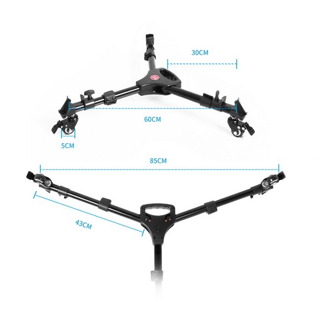 Meking Tripod Dolly Wheels For Studio Photo Video Lighting Lockable For Canon Nikon Sony DSLR Camera Photo Studio