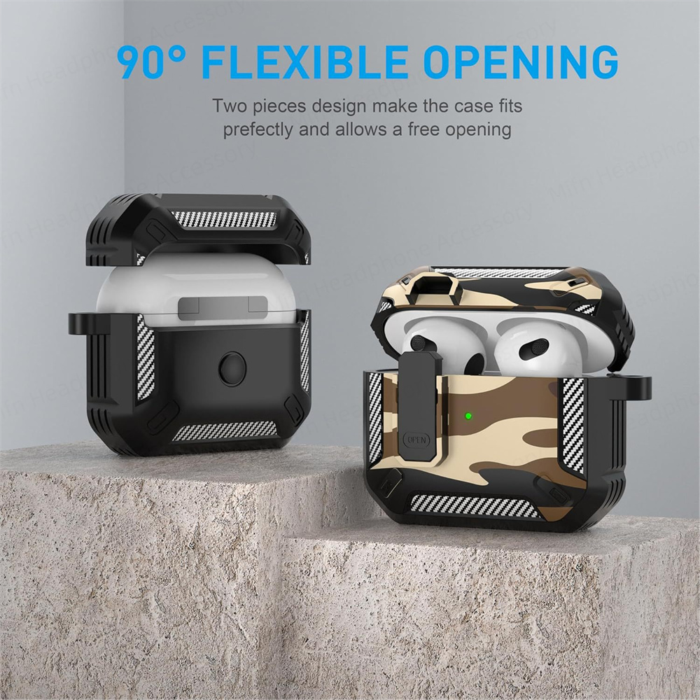 Voor AirPods 4 Case (USB C) Draadloze Bluetooth beschermhoes 2024 schakelaar Hoofdtelefoon gevallen Voor Apple Airpods 4e Gen Funda