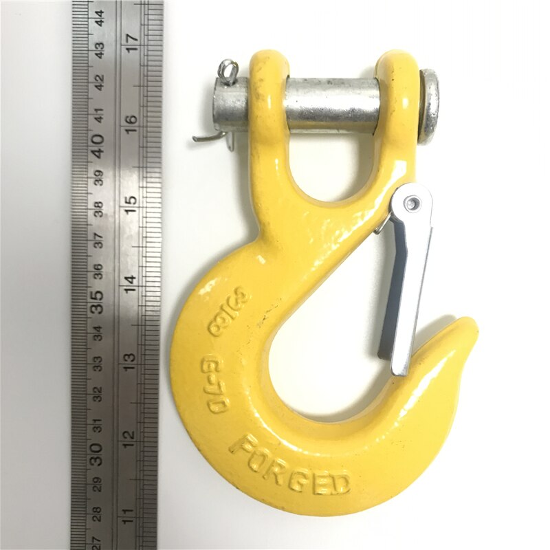 Half-Linked Winch Hook Tow Crane Lift Clevis Safety Latch for Jeep Off-road ATV RV UTV 4x4 Recovery Kits Car Accessories