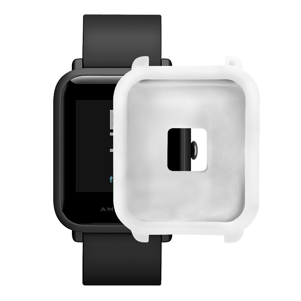 TPU blando de excelente de protección de silicona funda completa para Huami Amazfit Bip jóvenes reloj SmartWatch Prevención de arañazos golpes: WH
