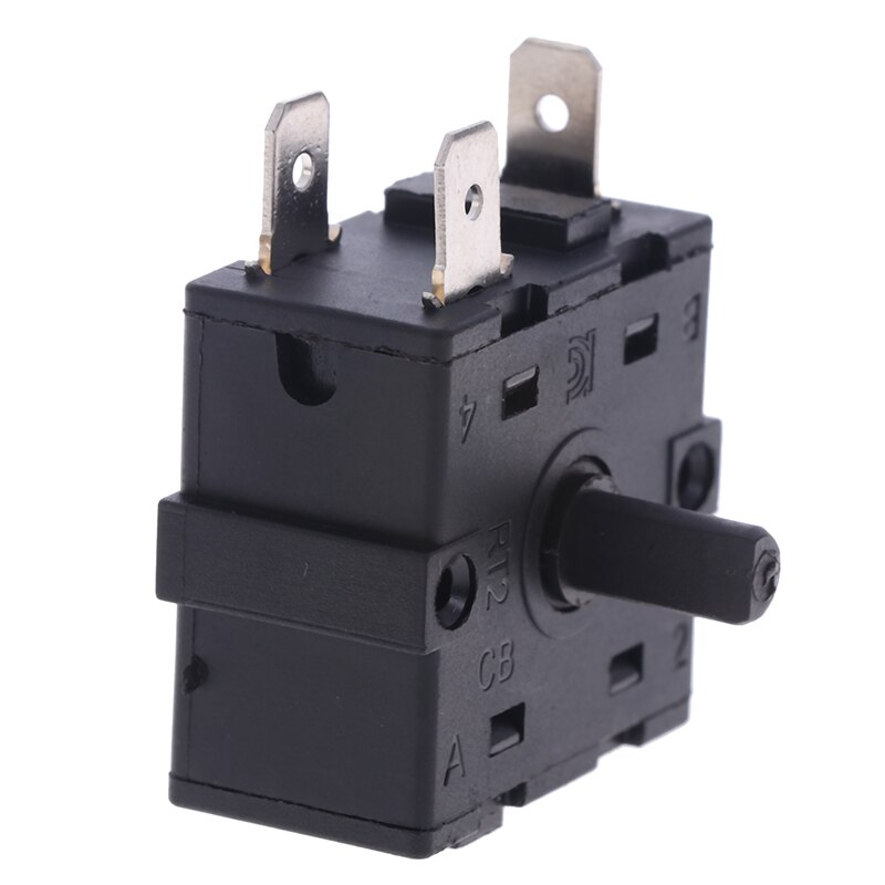Electric Room Heater 3Pin 5Pin Rotary Switch Selector AC 250V 16A