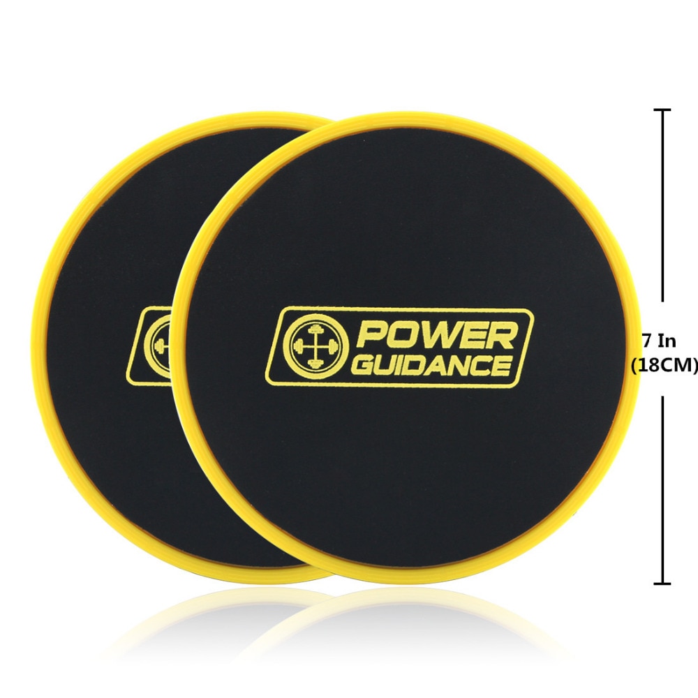 Core Sliders by Day 1 Fitness, juego de 2 negrogris, doble cara para