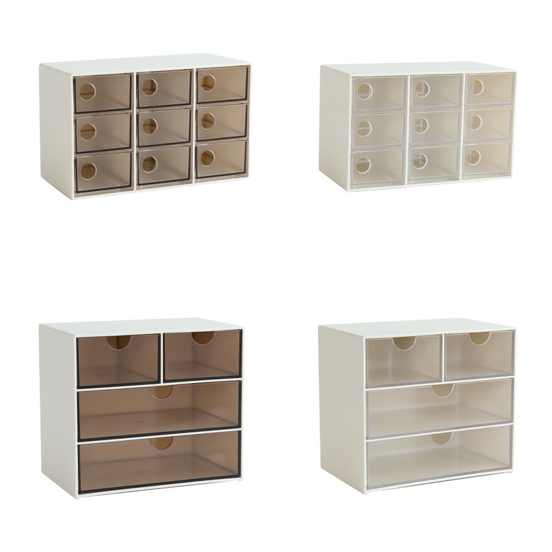 Plastic Drawer Storage Box Home Jewelry Office Stationery Sundries Container Desktop Decoration