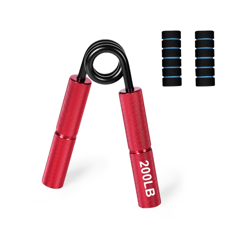 50LB-300LB Metal Hand Gripper Strengthener Finger Exerciser Grip Strength Muscle Arms Trainer Recovery Wrist Gym Equipment: Gold
