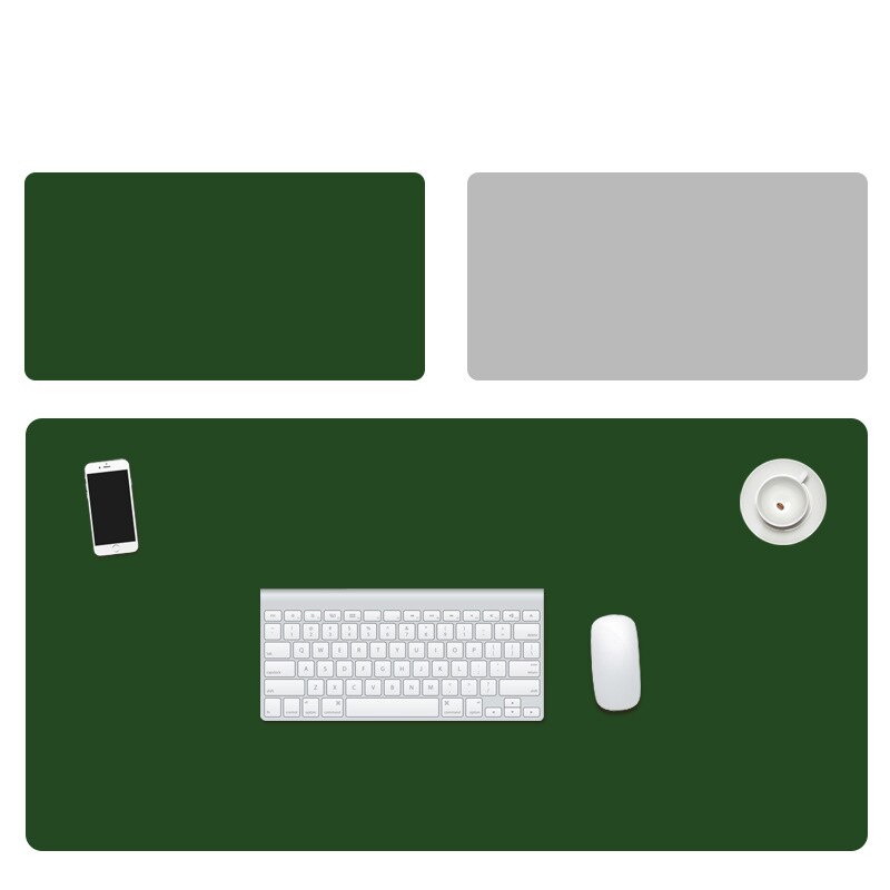 Mouse Pad Extra Large PU Leather Double-sided Anti-slip Writing Gaming Desk Mats Keyboard Mats Laptop Mouse Mat for Office Home: 300x600x1.8mm C