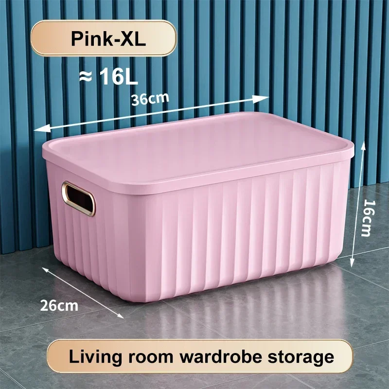 Japanische Kunst Farbe Aufbewahrung sbox Schlafsaal Heimat Sekretariat Schreibtisch Kleinigkeiten Container Snack Kosmetik mit Deckel Aufbewahrung sbox: violett