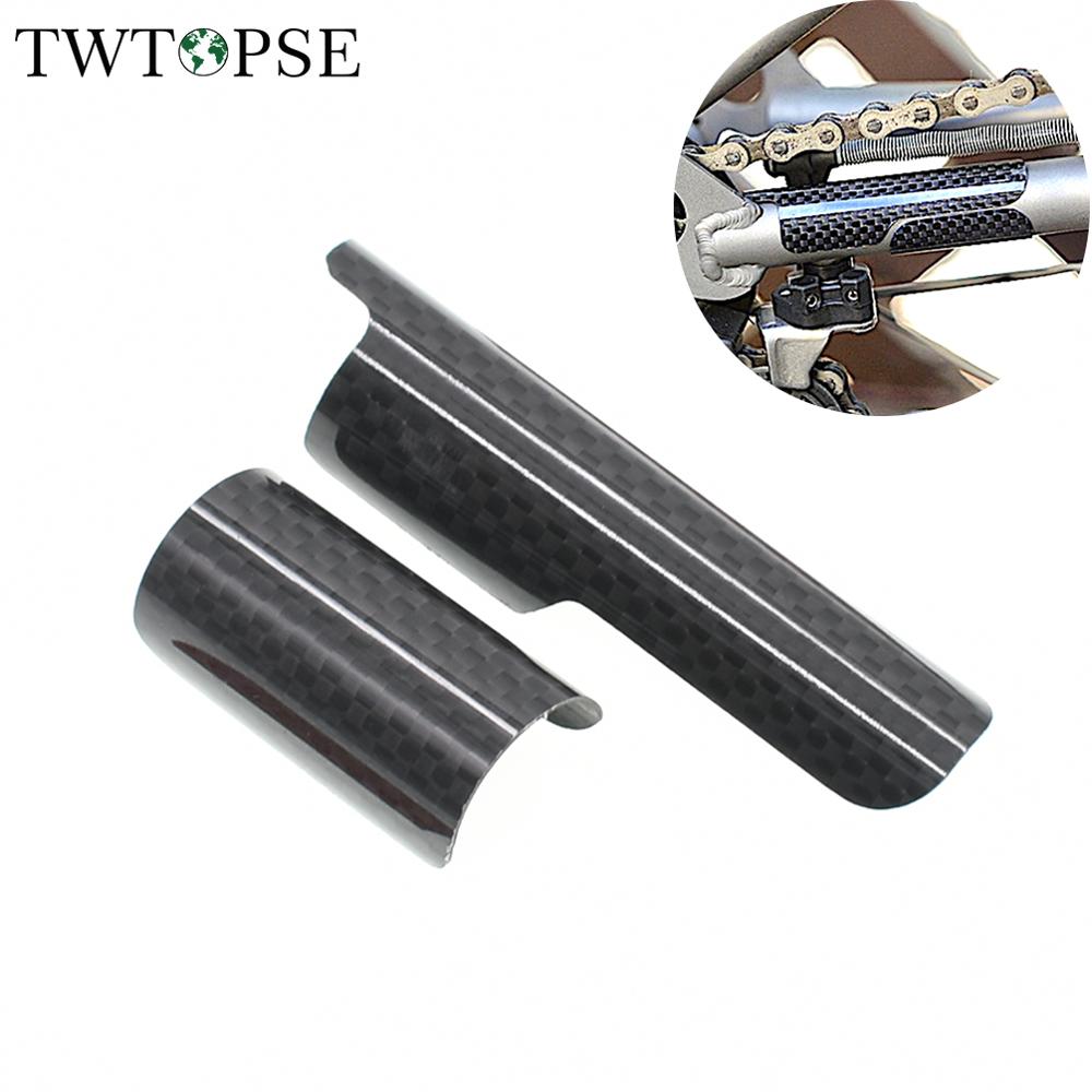 Twtopse Carbon Fiets Chain E Haak Protector Voor Brompton Vouwfiets Achter Driehoek Frame Guard Pad Voor 3 Zestig Keten blijven Deel
