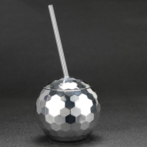 Bola de discoteca creativa, vaso de plástico de cristal con efecto Flash para de cóctel/club nocturno