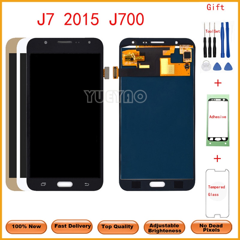 For Samsung Galaxy J7 J700 J700F J700M J700H LCD Display With Touch Screen Digitizer Assembly can be adjust brightness