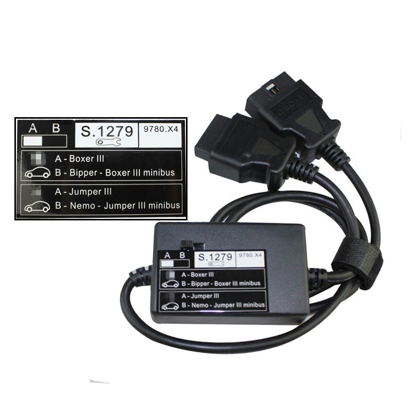 Câble de Diagnostic OBD S.1279, pour Lexia PP2000, nouvelles voitures, Boxer Jumper III, Lexia3 pour Peugeot et Citroen