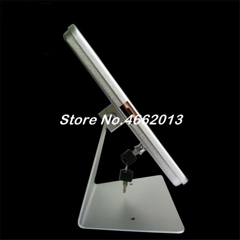 Aluminum reversible tablet secure stand with lock anti theft for store ipad 10.2" 7th Gen POS display