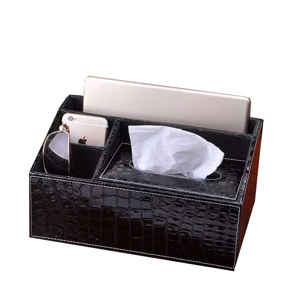 Multifunctional Desk Organizer Pad Notebook File Box Holder-Business Card/Pen/Pencil/Mobile Phone/Stationery Storage Organizer