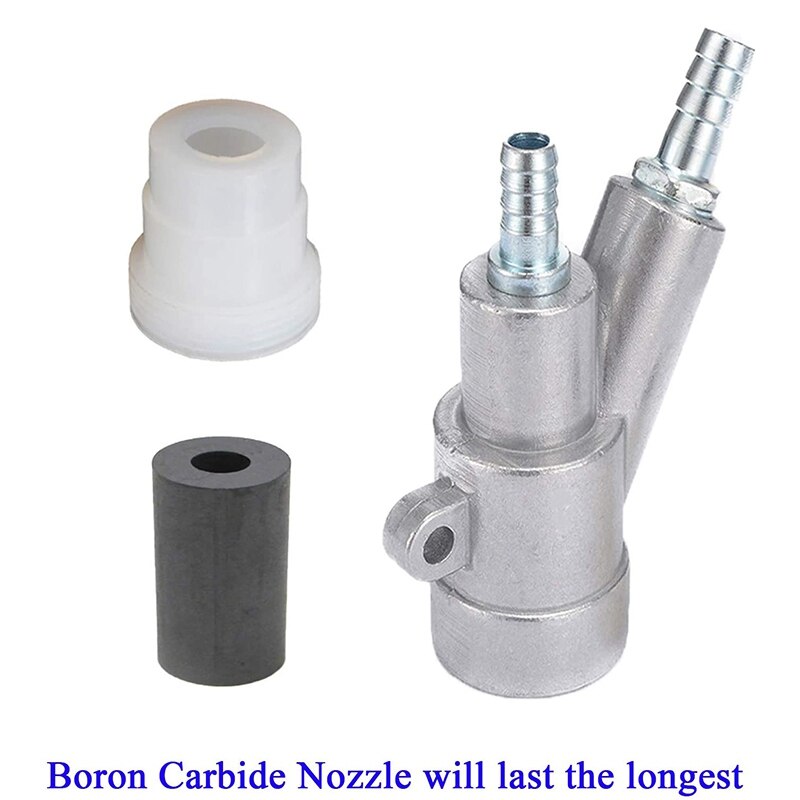 Chorro de arena de aire, herramienta de chorro de arena para quitar el polvo de óxido, herramienta de aire de chorro de arena con boquilla de carburo de boro (8Mm)