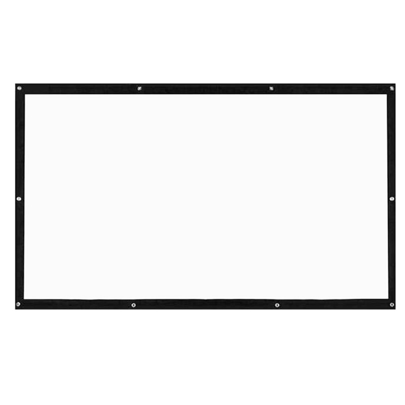 -Draagbare Projectie Schermen 120 Inch 3D Hd Wandmontage Doorschijnende Projectiescherm Canvas 16:9 Led Projector Screen Diy H