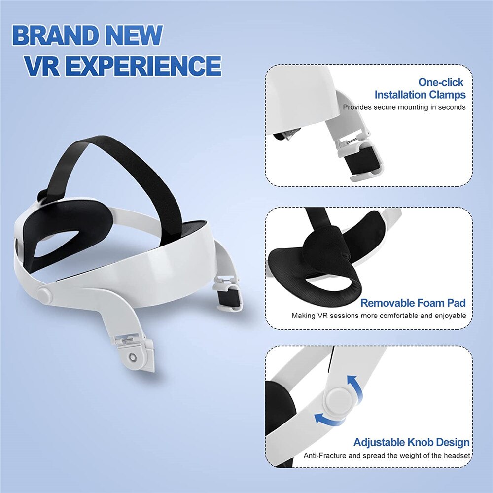 Upgrade Verstelbare Voor Oculus Quest 2 Vr Halo Band Verhogen Ondersteunende Forcesupport Head Strap Voor Oculus Quest2 Accessoires