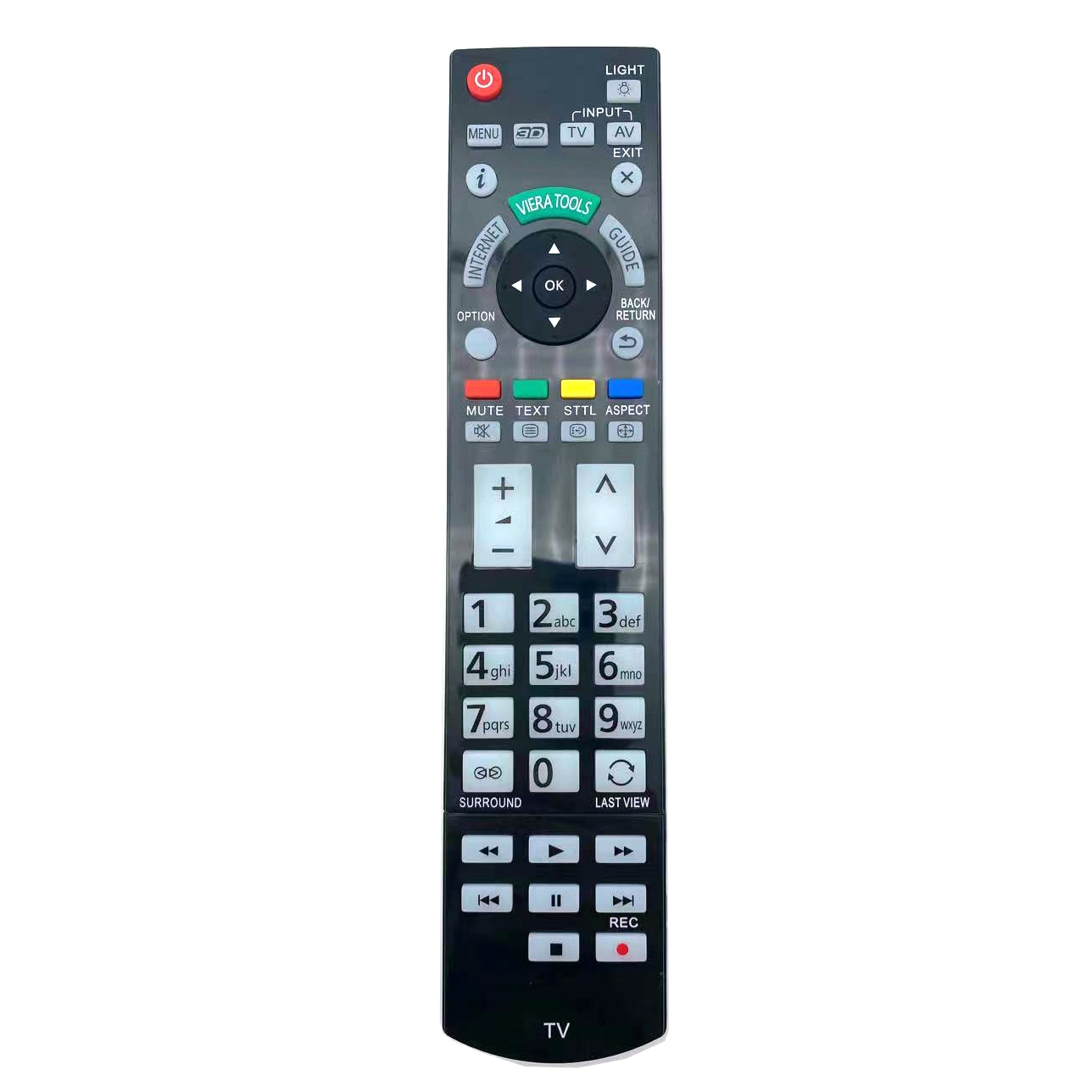 Erstatningsfjernbetjening til panasonic  n2 qayb 000715 til tx -l42 etw 50 tx-p50 vt 50b tx -p50 st 30b led 3d tv