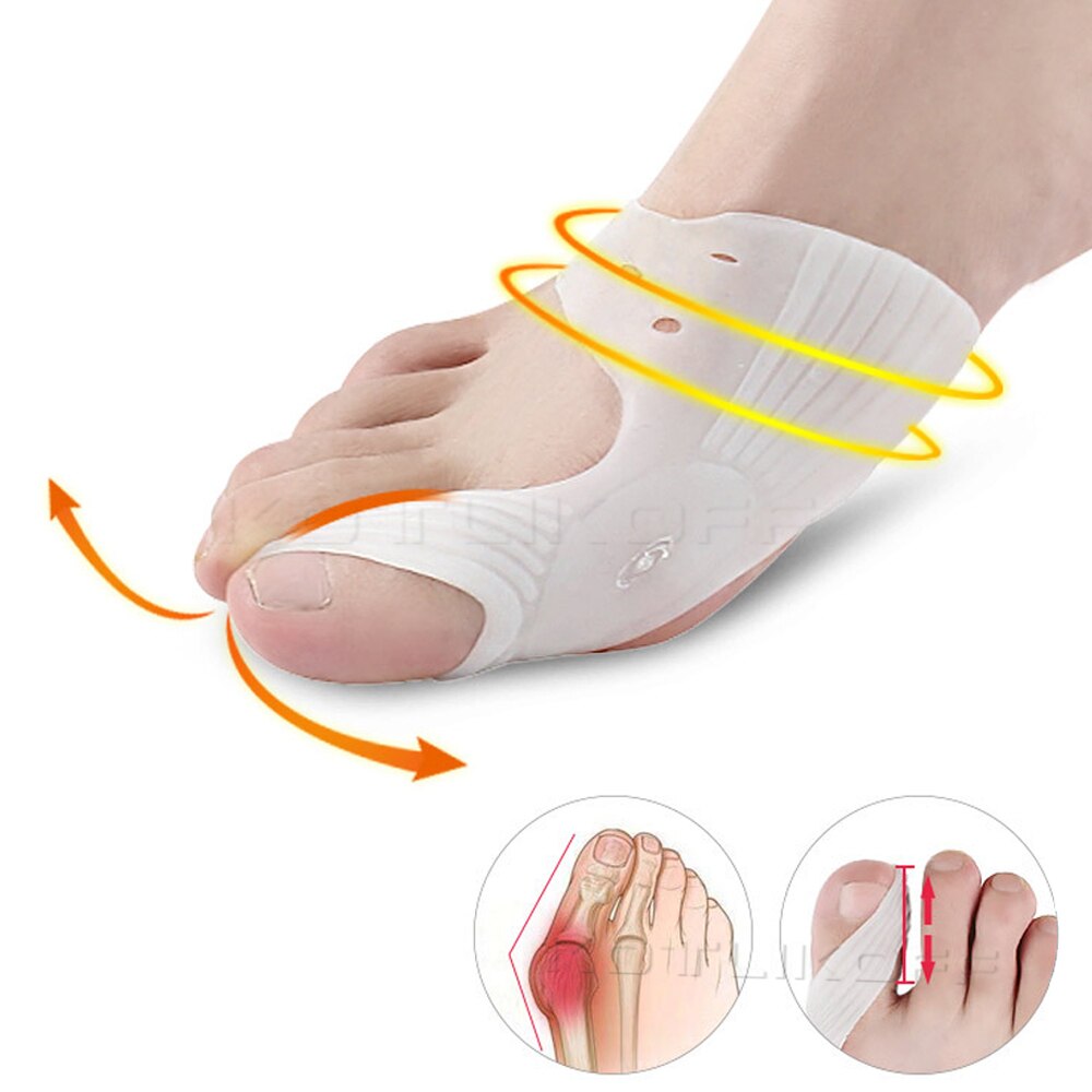 Grote Teen Overlap Siliconen Hallux Valgus Corrector Teenseparators Bunion Correctoren Voet Vinger Splitter Teen Bescherming Orthese