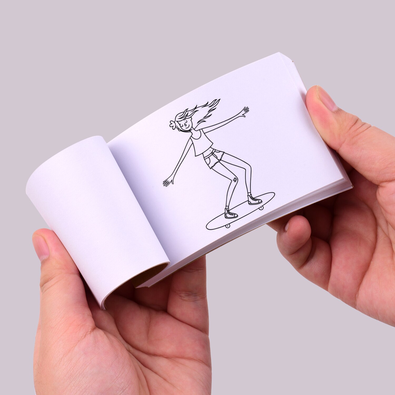 Flip Book Kit with Mini Light Pad LED Lightbox Tablet with Hole 300 Sheets Flipbook Paper Binding Screws for Drawing