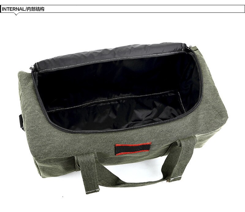 Canvas Reistas Weekend Tas Grote Capaciteit Weekendtas Schouder Mannen Waterdichte Messenger Bags Vrouwen Reizen Tote