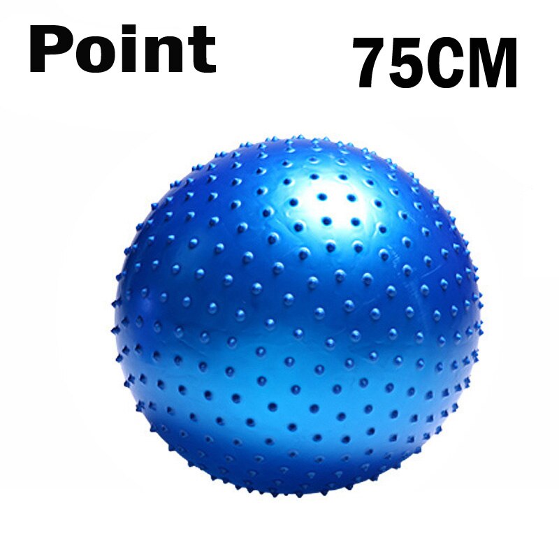 ITSTYLE Sports Yoga Ball Point Fitness Gym Balance Ball Fitball Exercise Pilates Workout Barbed Massage Ball 55cm 65cm 75cm 85cm: 75CM Blue