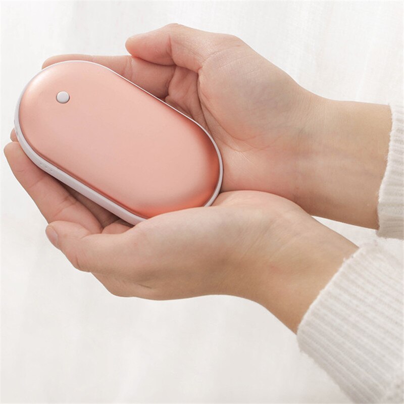 Marca drage farver småsten håndvarmer mini bærbare varme hænder skat 4000 mah batteri elektrisk varmelegeme: Steg gylden