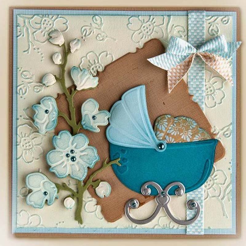 Baby metall skär stansar skär form form dekoration scrapbooking prägling papper hantverk form stans stenciler