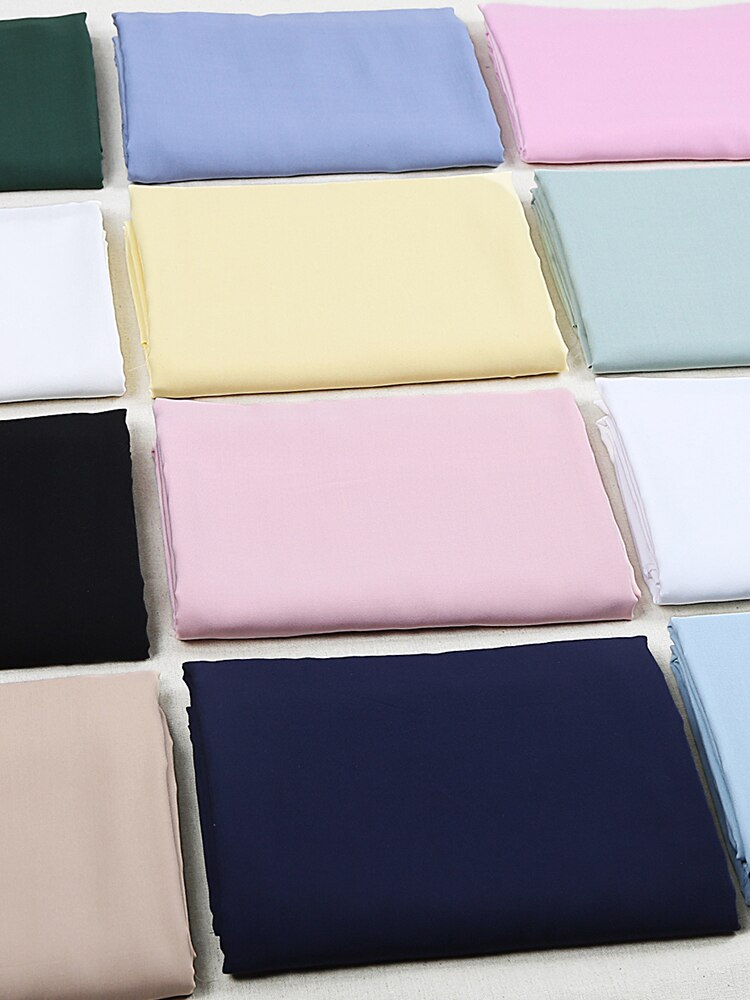 Katoenen Stof Katoen Zijde Effen Kleur Katoenen Doek Zwart Wit Kleding Kleren Stof Doek Katoen Zijde Stof