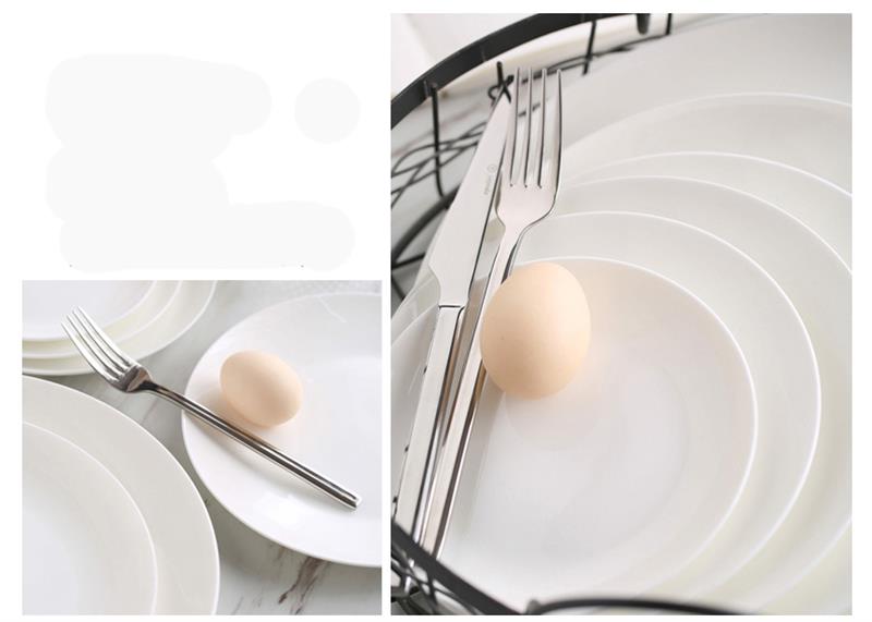 6 pulgadas, hueso blanco puro china breadfast bandeja, plato de porcelana para aperitivos y pasteles, plato de cerámica para alimentos, apto para microondas